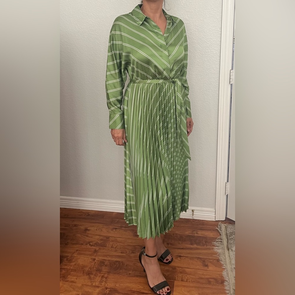 Mango USA green dress